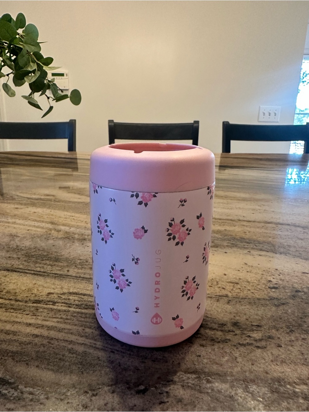 Hydrojug Pink Floral Insulated can cooler
